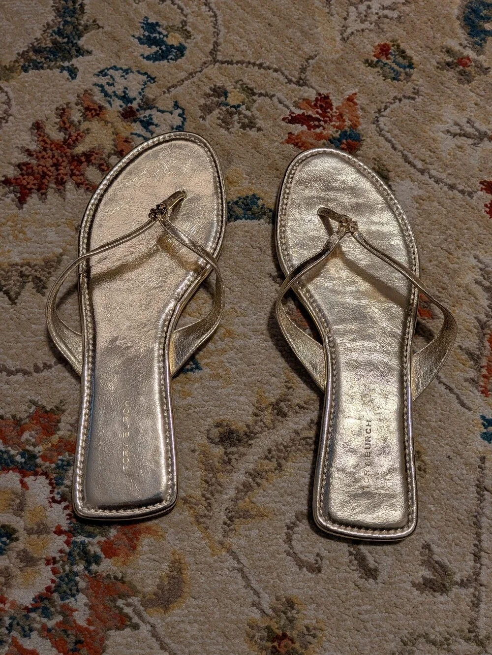 Tory Burch Capri Leather Flip Flop Sandals